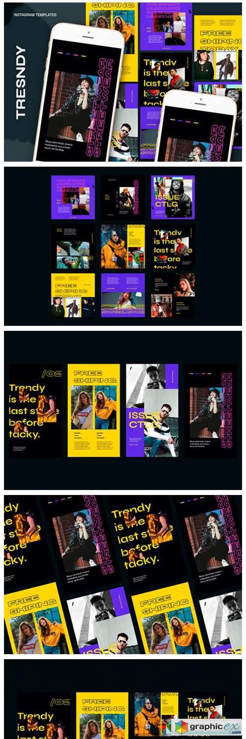 Tresndy Instagram Templates
