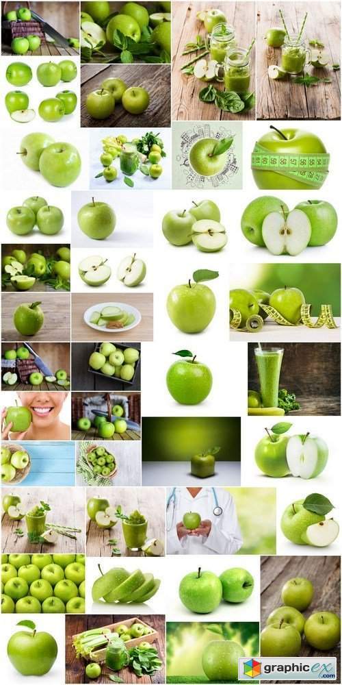Fresh green apple - 41x HQ JPEG