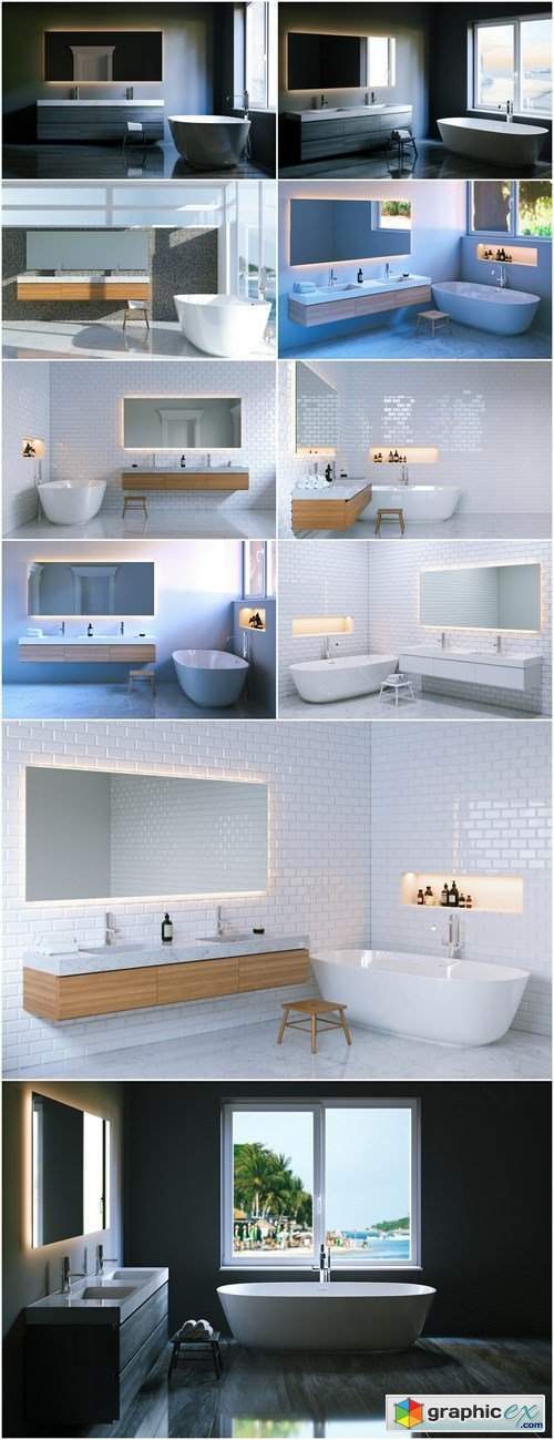 Design of the Bathroom - 10xHQ JPEG