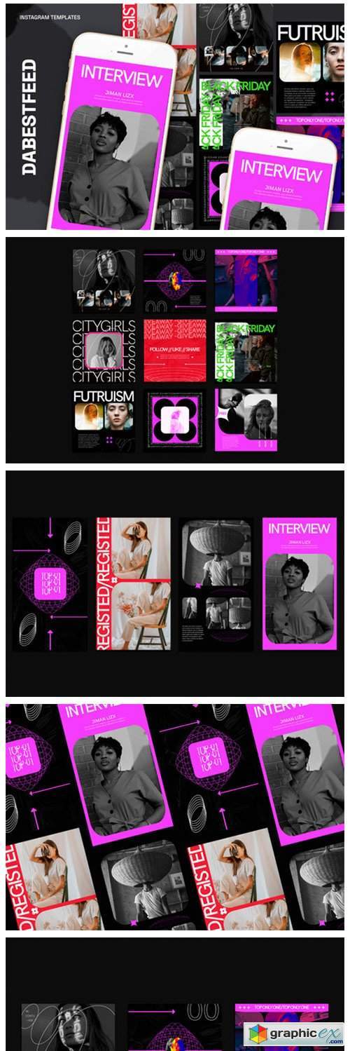 Dabestfeed Instagram Templates