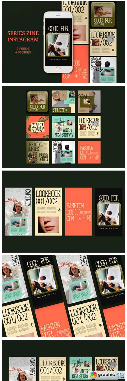  Series Zine Instagram Templates 