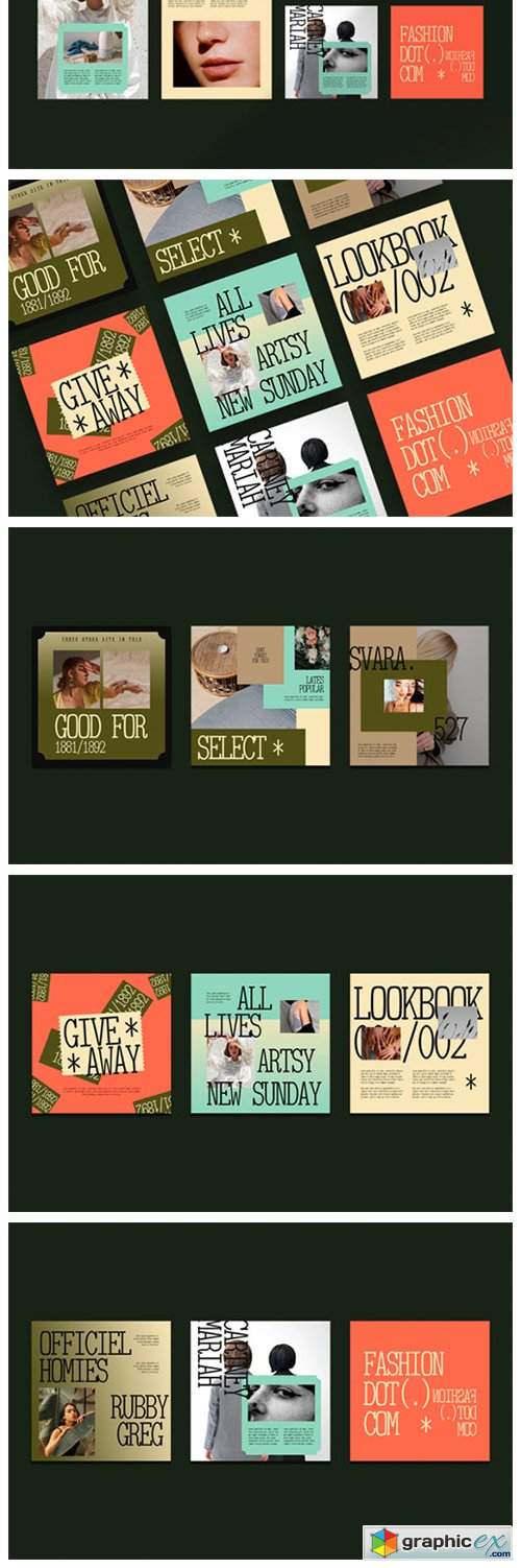  Series Zine Instagram Templates 