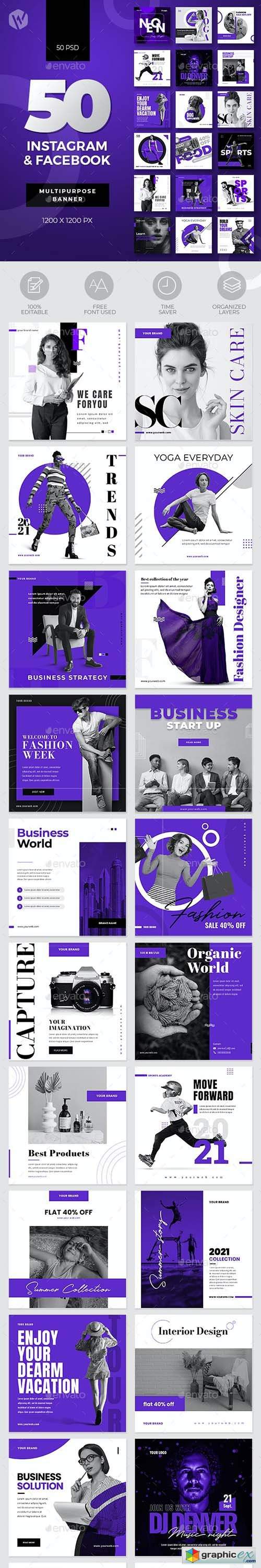  50-Instagram & Facebook Banners 30819672