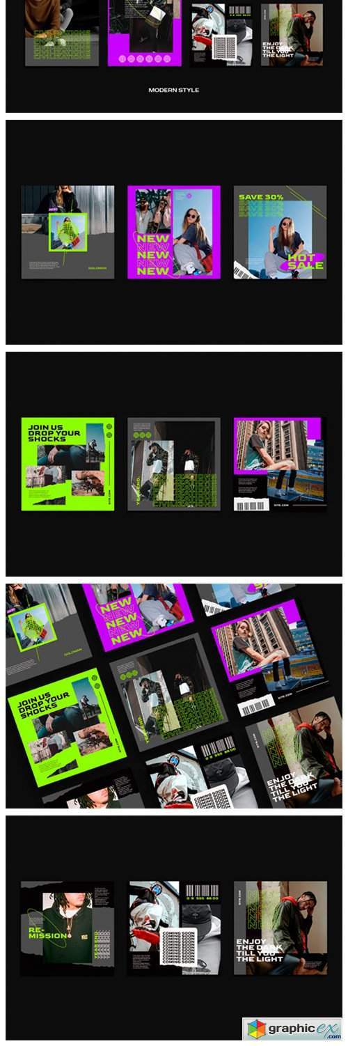 Badfeel Instagram Templates