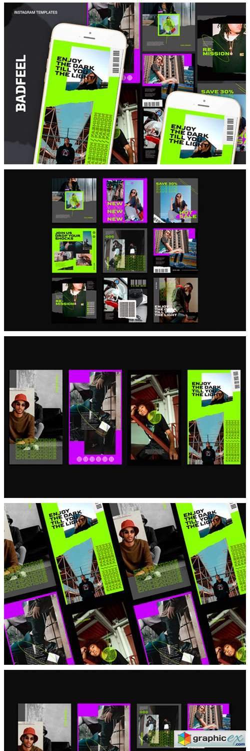 Badfeel Instagram Templates