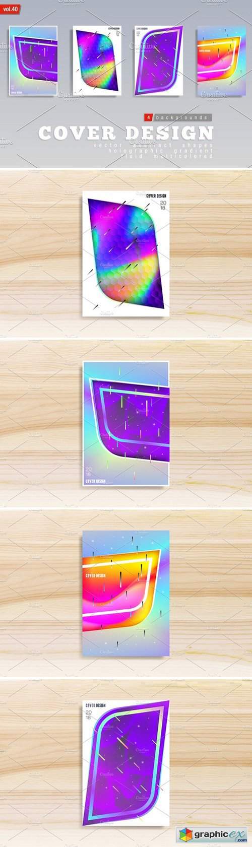 Abstract Multicolored Covers 