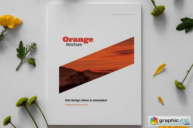 Orange Brochure Layout Template