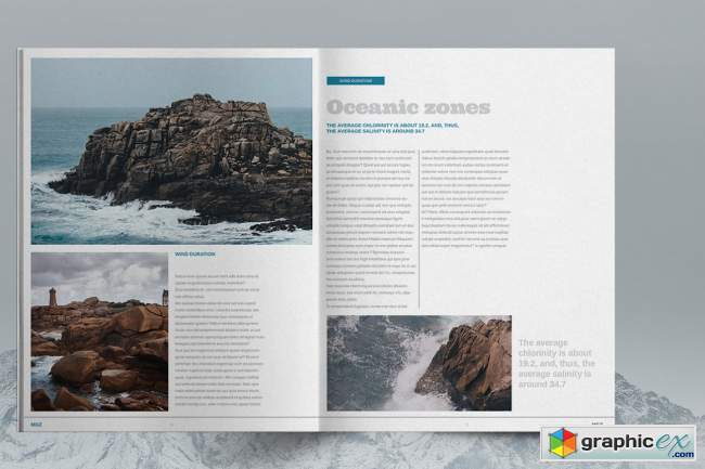 Lifestyle Magazine Layout Template 