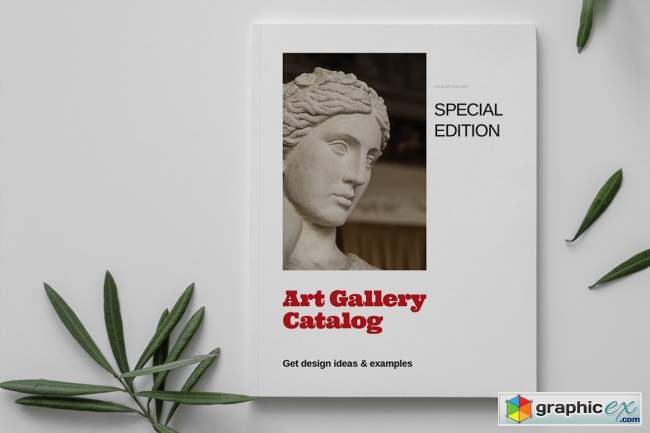Art Gallery Catalog Layout Template 