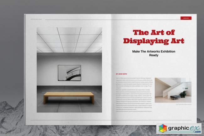 Art Gallery Catalog Layout Template 