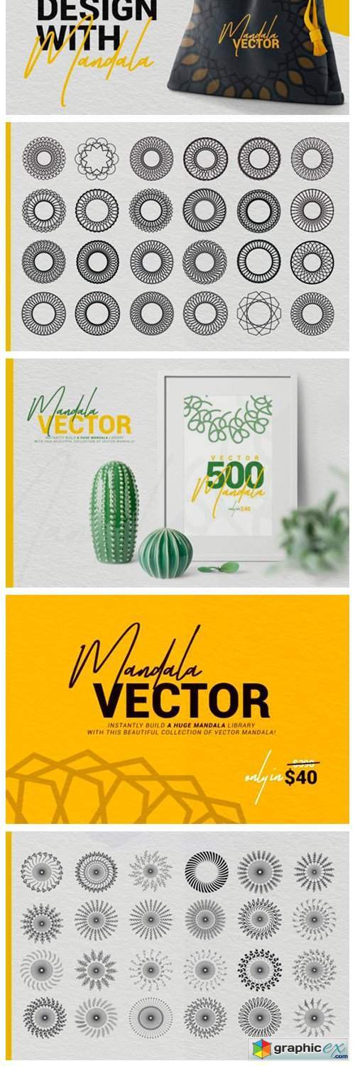 Collection of Modern Vector Mandalas