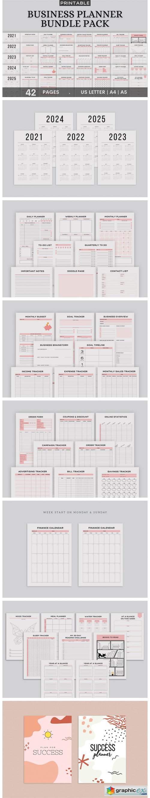 Printable Business Planner Bundle Pack