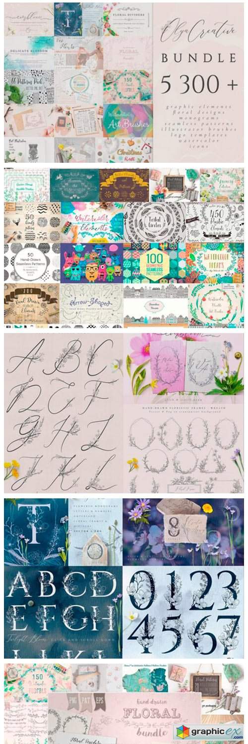  5300+ Graphic Bundle. Design Elements. 