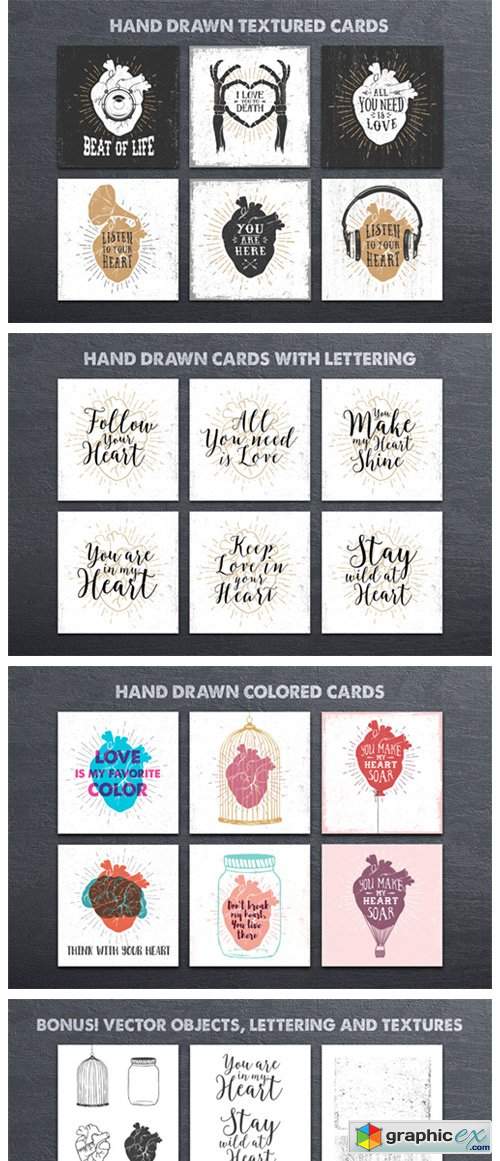  Anatomy of Love - Collection of Cards 
