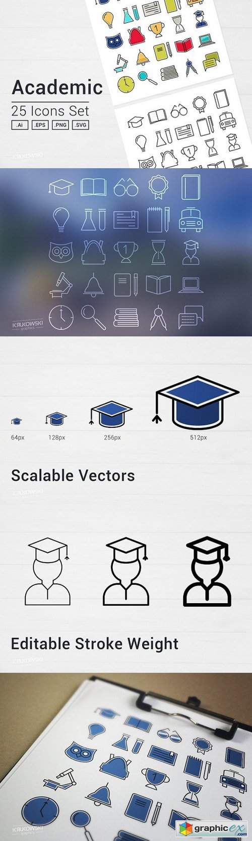 Academic School Icons Set 1241982