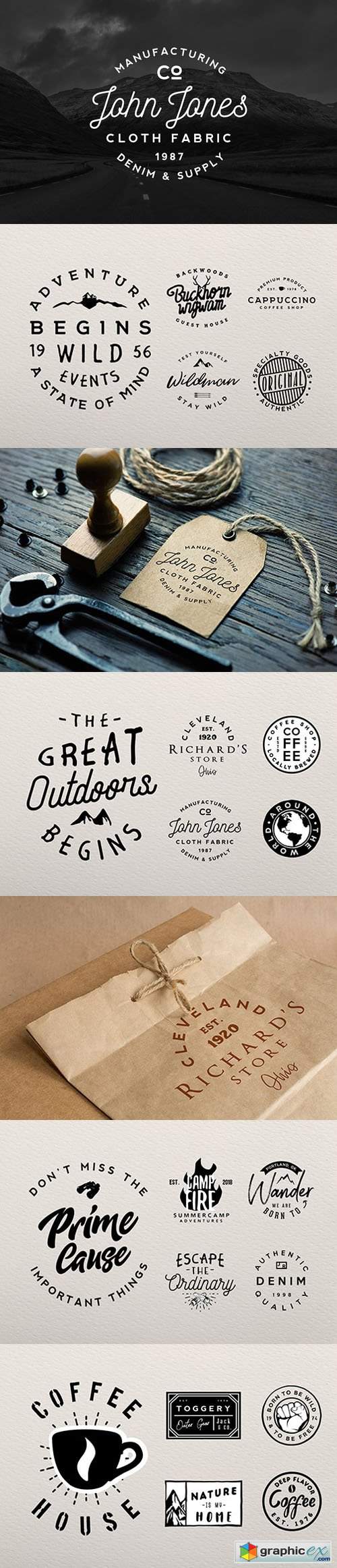  20 Retro Badges Vector Templates 