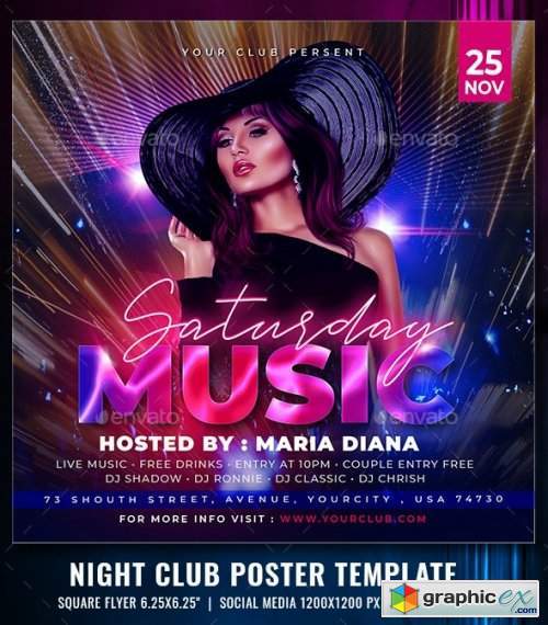 Music Party Poster Template