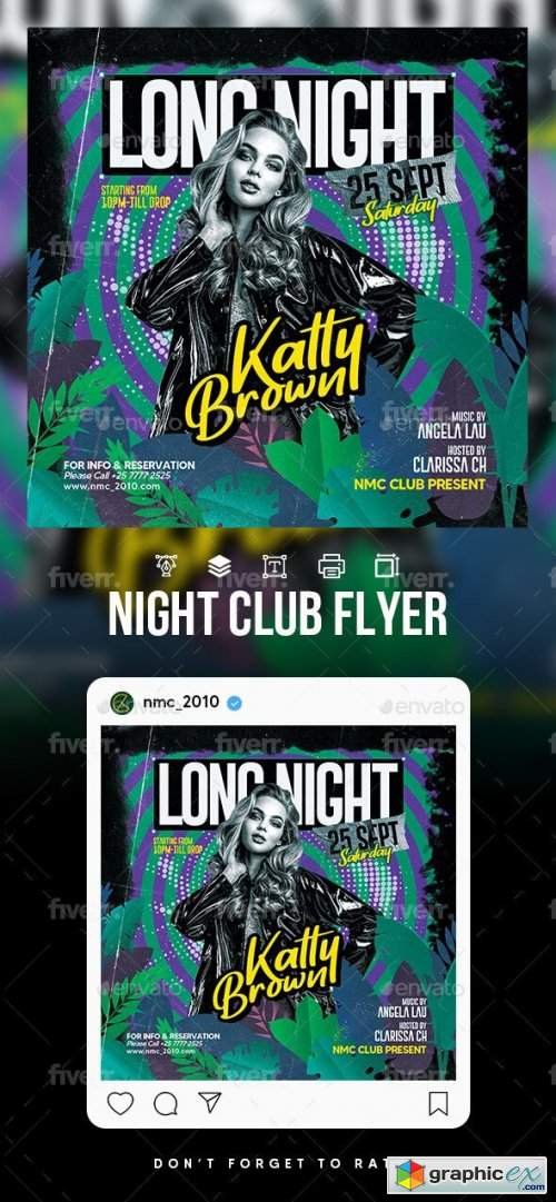 Ladies Night Party Flyer 33709132