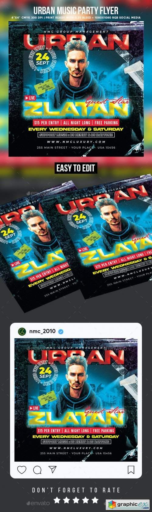 Urban Music Party Flyer 33786528