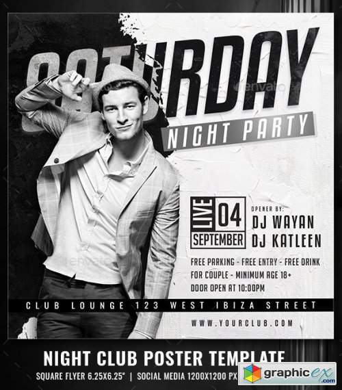 Night Club Flyer Template 33209162