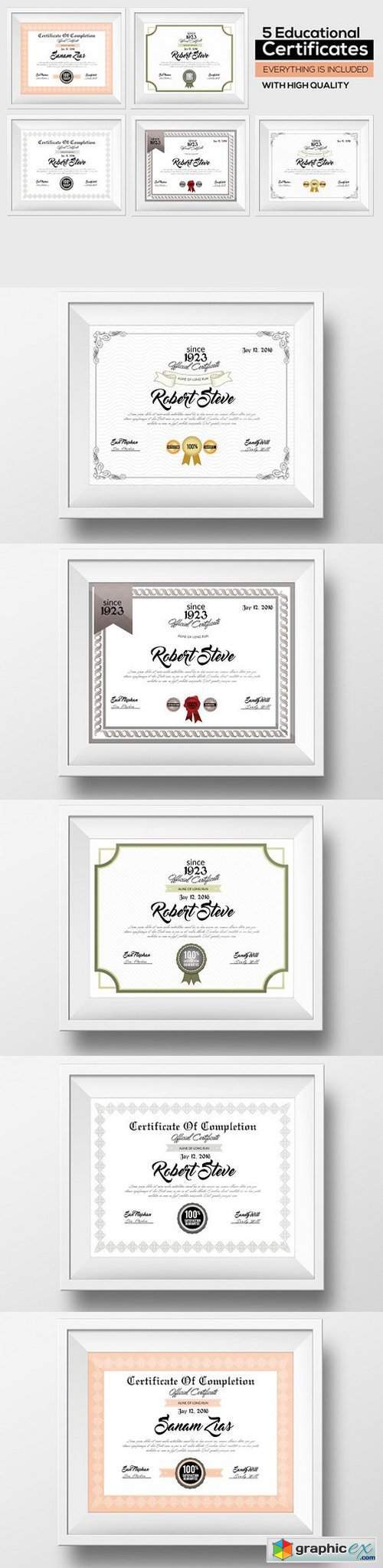 5 Certificate and Diploma Bundle