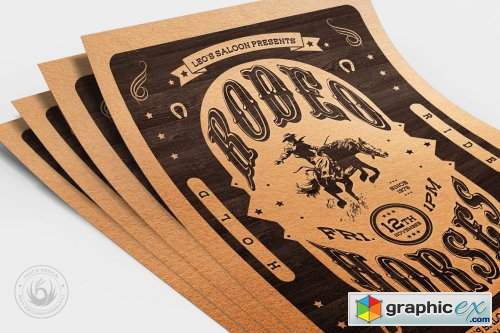 Western Rodeo Flyer Template V3 