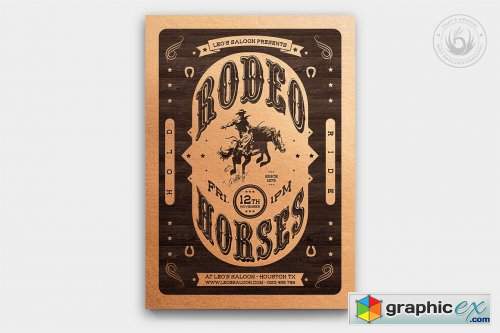 Western Rodeo Flyer Template V3 