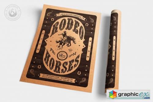 Western Rodeo Flyer Template V3 