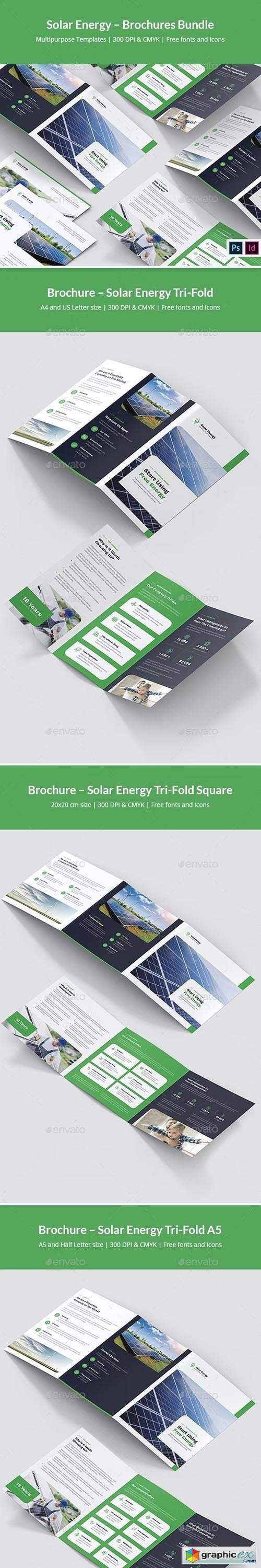 Solar Energy – Brochures Bundle Print Templates 7 in 1 29362099