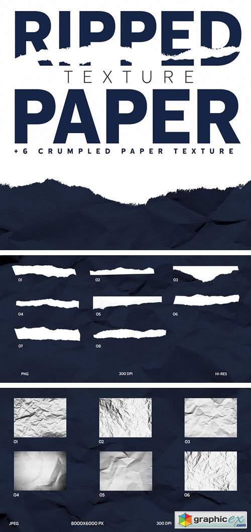 10+ Ripped & Crumpled Paper Textures