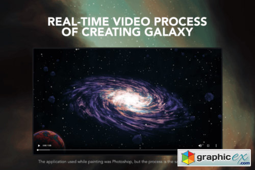 Space Pro Galaxy Brushes