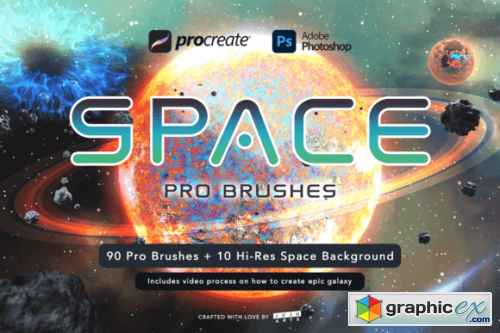 Space Pro Galaxy Brushes