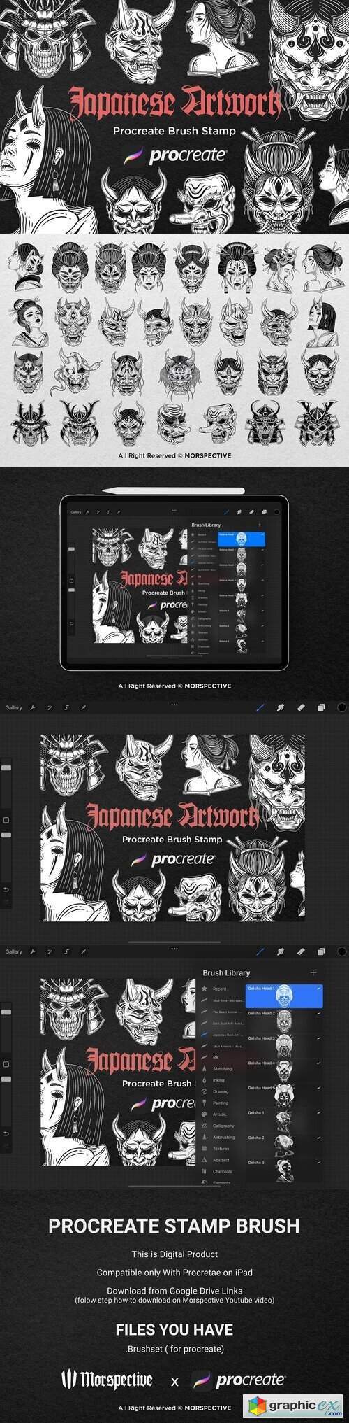 30 Japanese Mask Geisha Samurai