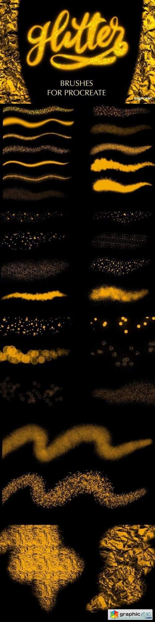 Glitter Procreate Brushes