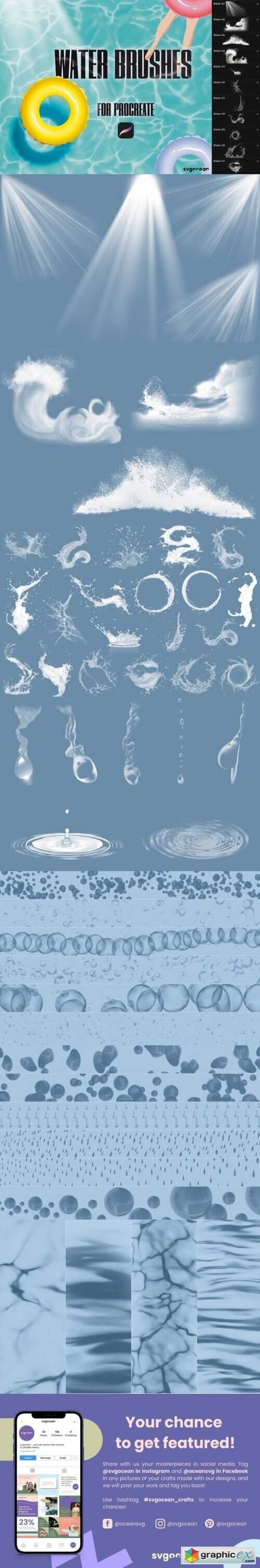 Water Procreate Brushes 