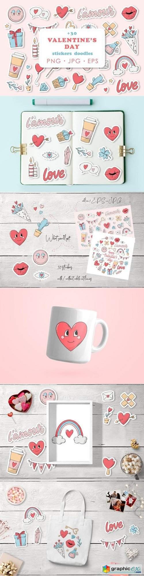 Valentine's Day Stickers