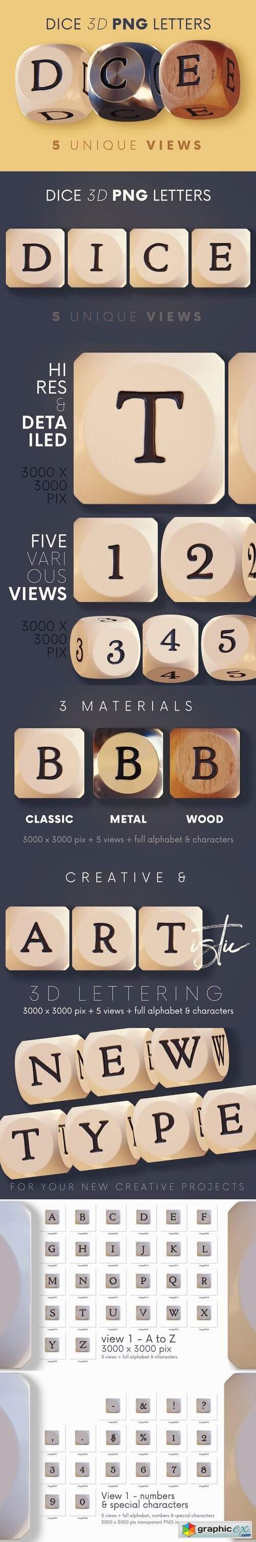 Dice - 3D Lettering