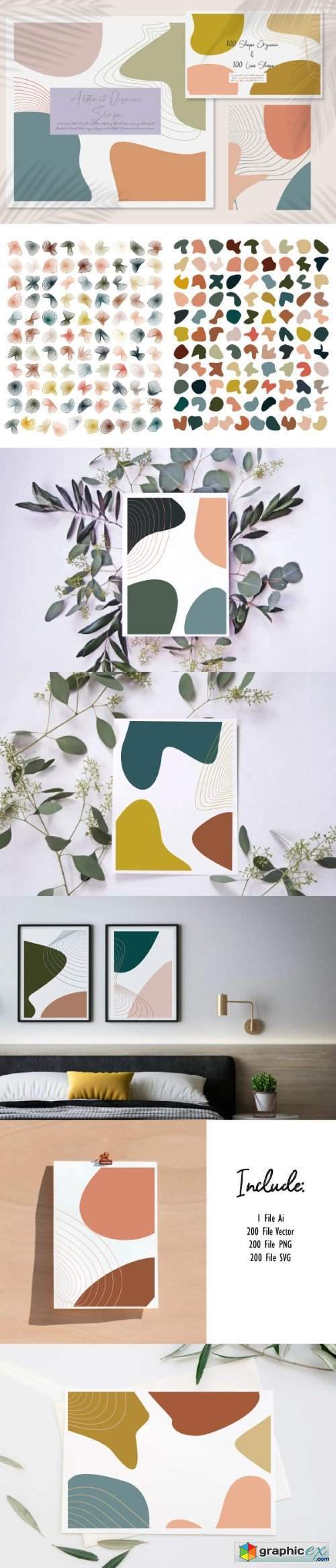Bundle Abstract Organic Shape