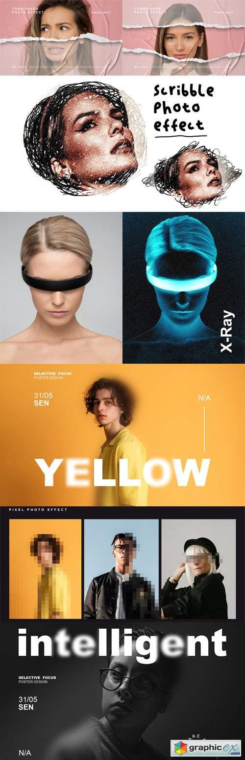 Photo Effects Pack - 10+ PSD Templates