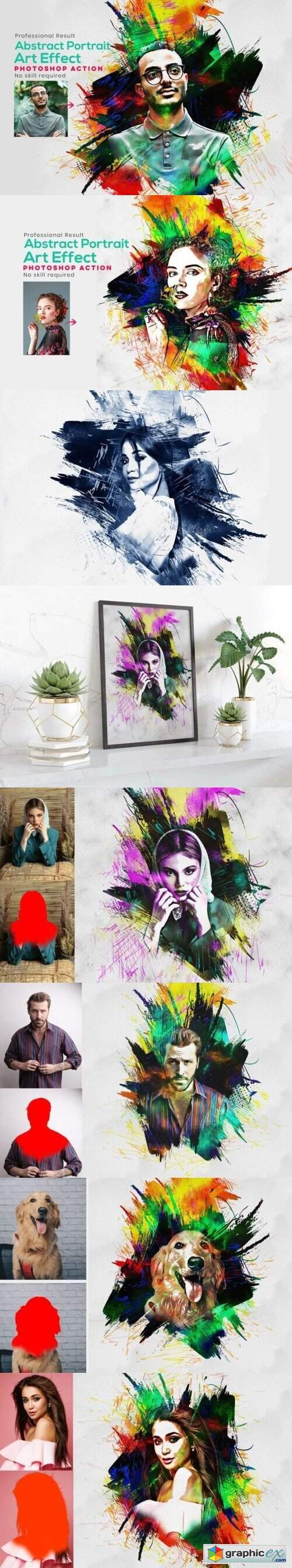 Abstract Portrait Art Photo Effect 10364897