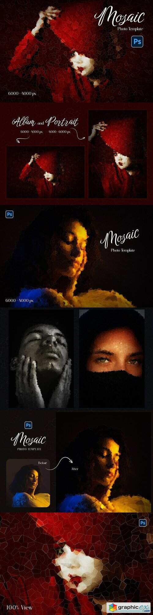 Mosaic Photo Template 