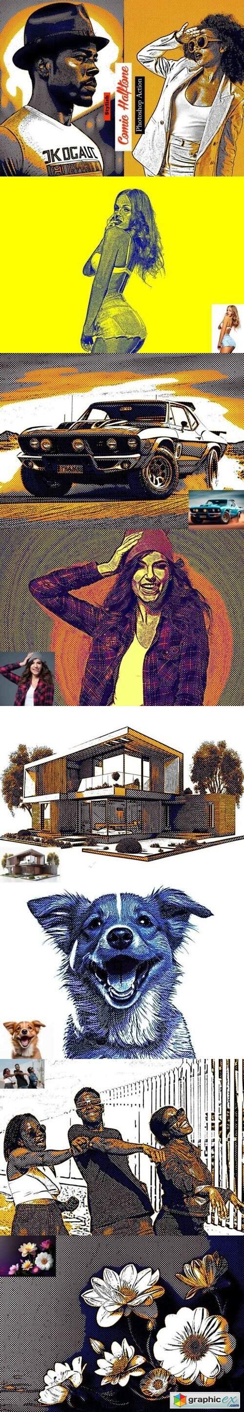 Stylish Comic Halftone PS Action 
