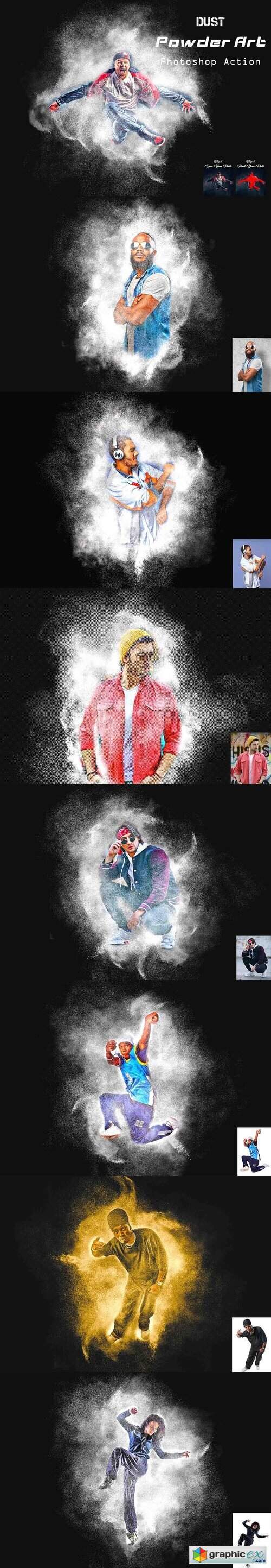 Dust Powder Art Photoshop Action 