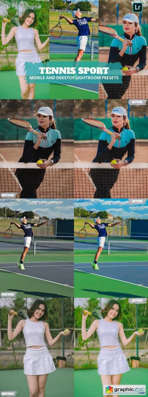 Tennis Sport Lightroom Presets Dekstop and Mobile